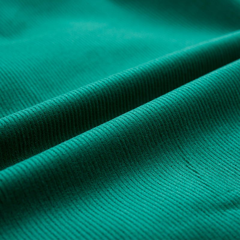 Non-Fading Solid Color Soft Corduroy Fabric for Garment