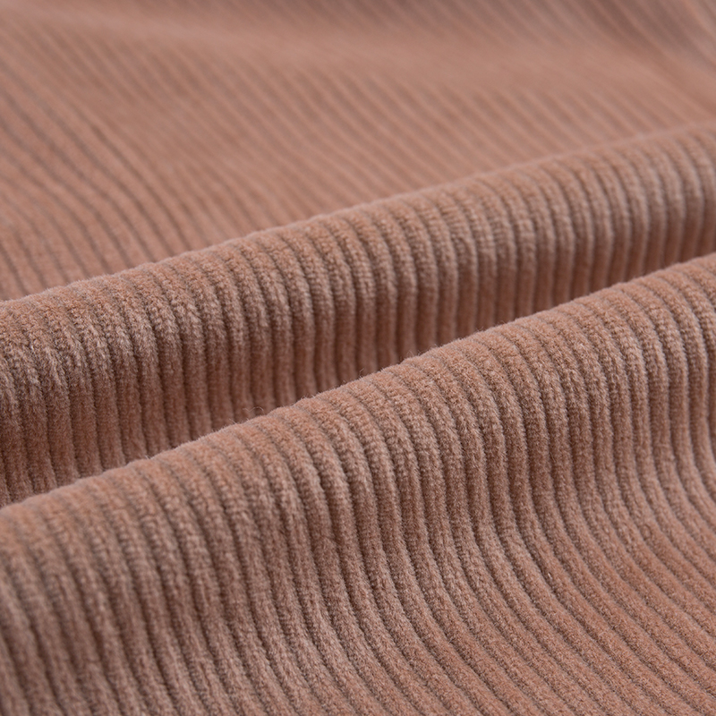 Durable and Easy-Care Polyester Corduroy Fabric for Outerwear