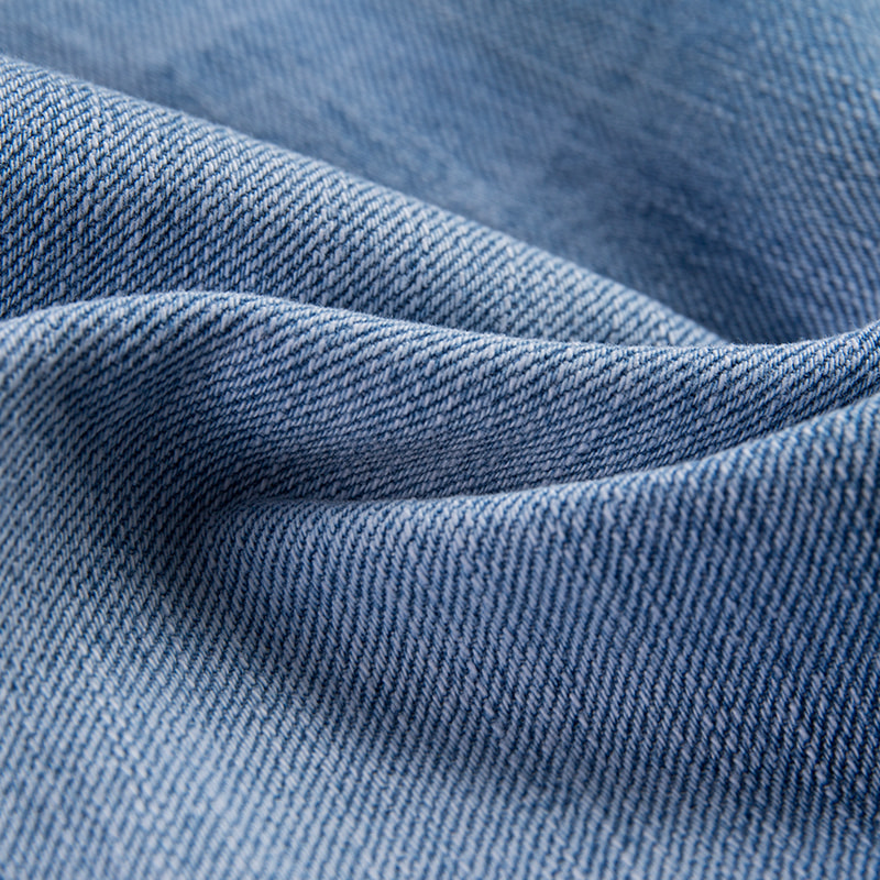 Lightweight Breathable Cotton Denim Fabric for Jeans T-shirt Dress