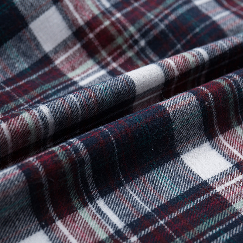 Anti-Pilling Cotton Check Fabric for Coats
