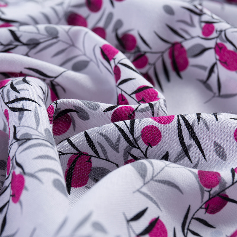 Cotton Stretch Poplin Printed Fabric for Women's Wear