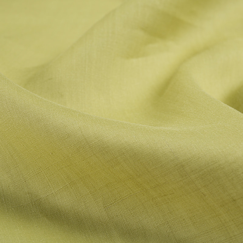 Solid Color Dyed Skin-Friendly Linen Fabric for Clothing Design