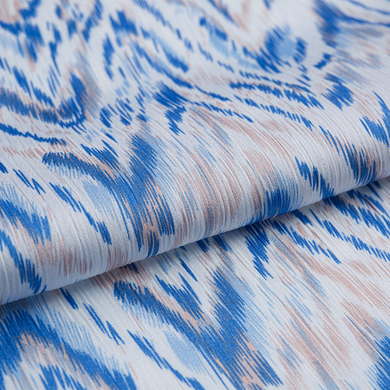 High Color Fastness Anti-Shrink Digital Printed Satin Fabric