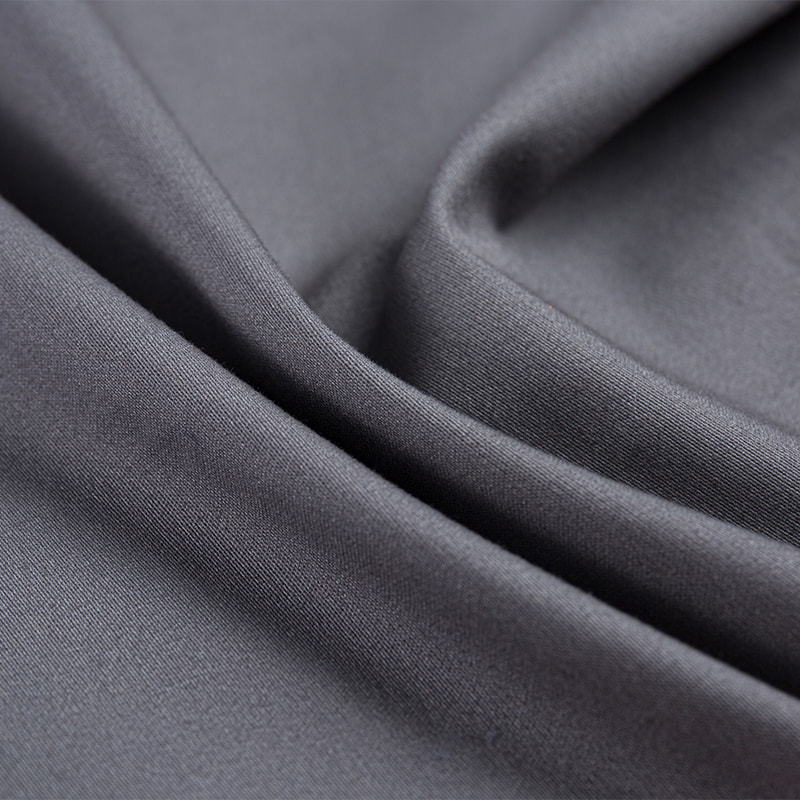 Soft Stretch Wrinkle Resistant Polyester Cotton Satin Fabric for Loungewear