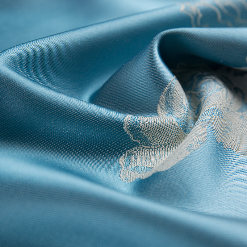 Silky Jacquard Satin Fabric Fade Resistant Washable